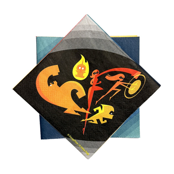 Incredibles 2 beverage napkins – alternate view of the 3-ply tissue napkins