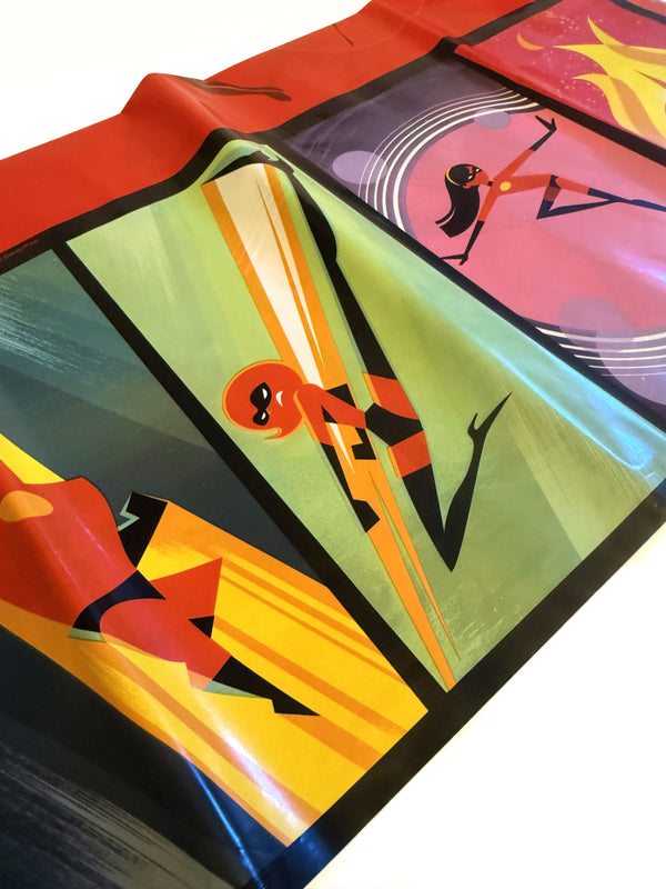 Incredibles 2 table cover – alternate view of the printed design