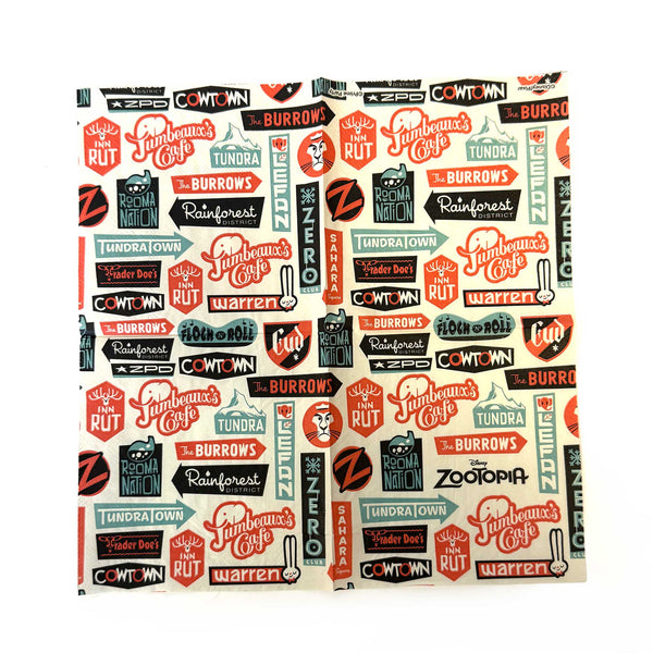 Zootopia 2 beverage napkin unfolded