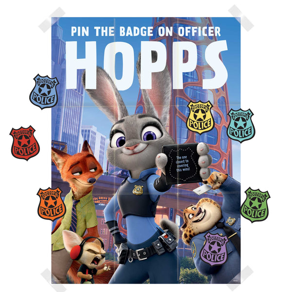 Zootopia 2 Pin-the-Tail party game