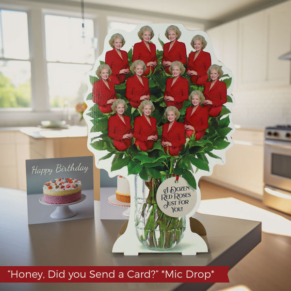 A Dozen Red Roses Bouquet: Unique Golden Girls Inspired Gift | Perfect for Birthdays and Anniversaries - Prime PartyCenterpieces