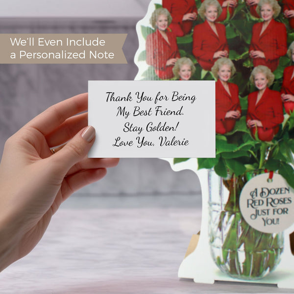 A Dozen Red Roses Bouquet: Unique Golden Girls Inspired Gift | Perfect for Birthdays and Anniversaries - Prime PartyCenterpieces
