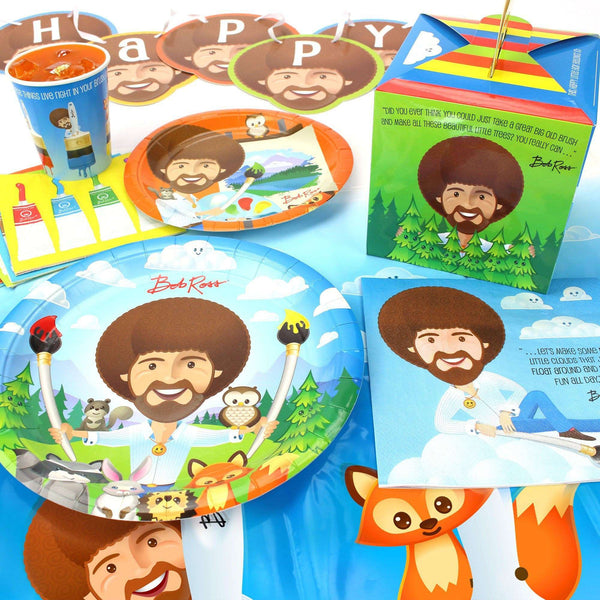 Bob Ross and Friends Deluxe Pack for 8 - Prime PartyParty Packs