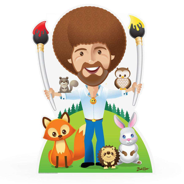 Bob Ross and Friends Life-Size Cardboard Cutout - Prime PartyCardboard Cutouts