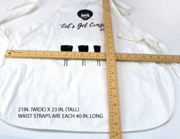 Bob Ross Apron | Let's Get Crazy! - Prime PartyApron