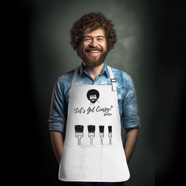 Bob Ross Apron | Let's Get Crazy! - Prime PartyApron