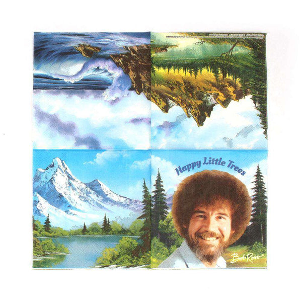 Bob Ross Classic Beverage Napkins (20 pack) - Prime PartyNapkins