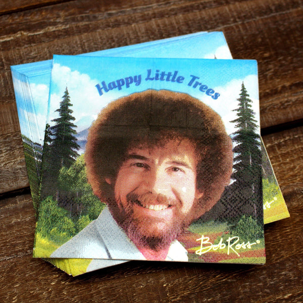 Bob Ross Classic Beverage Napkins (20 pack) - Prime PartyNapkins