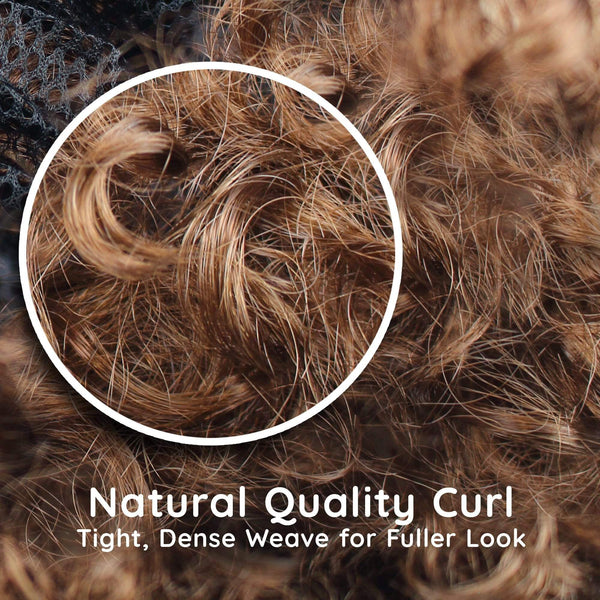 Bob Ross Curly Brown Afro Wig - Prime PartyWigs