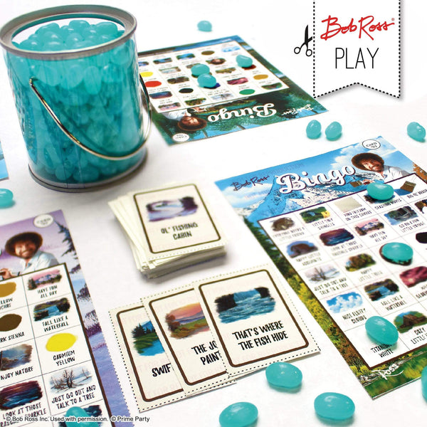 Prime Party Bob Ross Printable Bingo Game