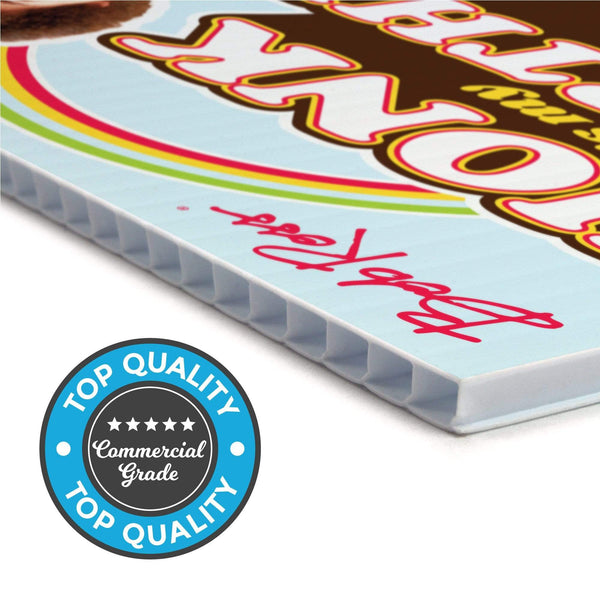 Bob Ross Yard Sign with Lawn Stakes, Honk it's my Birthday - Prime PartyYard Signs