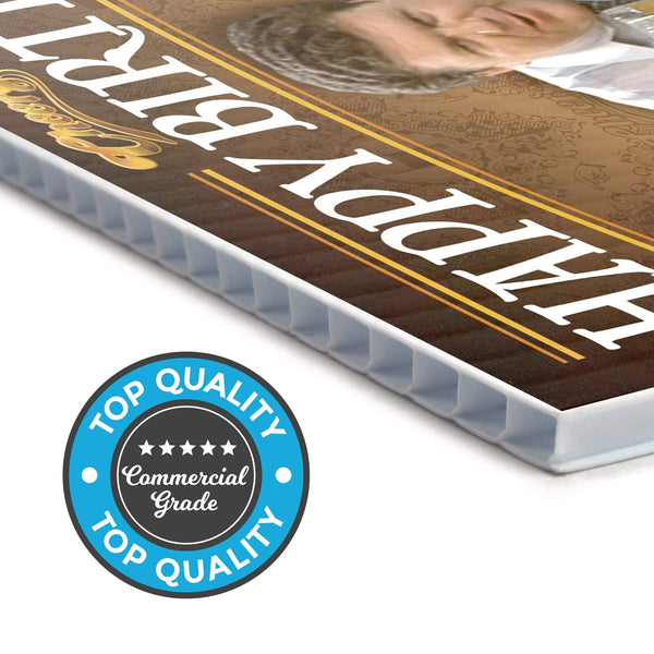 Cheers Happy Birthday, Yard Sign with Lawn Stakes - Prime PartyYard Signs