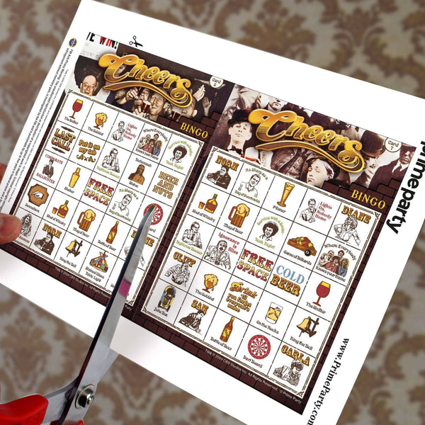 Cheers Printable Bingo Game - Prime PartyGames & Activities