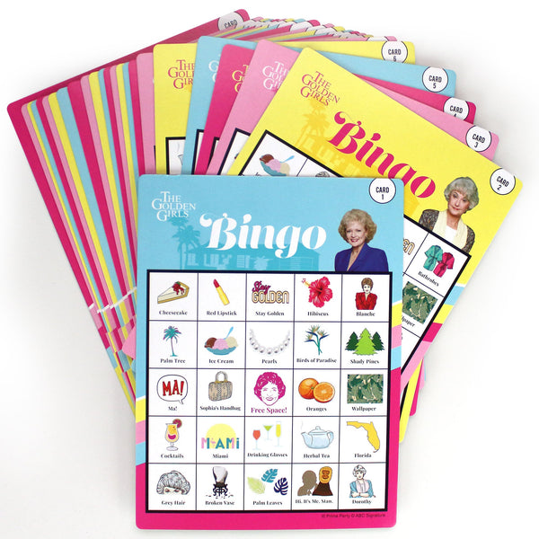 Golden Girls Bingo Party Game for 24 Players - Prime PartyGames & Activities