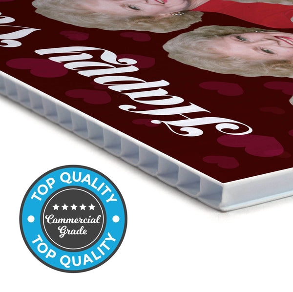 Golden Girls, Happy Valentines Day- A Dozen Red Roses Just for You, Yard Sign - Prime PartyYard Signs