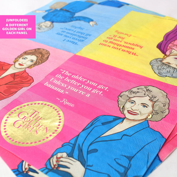 Golden Girls Napkins for Parties & Luncheons (16-Pack) - Prime PartyNapkins