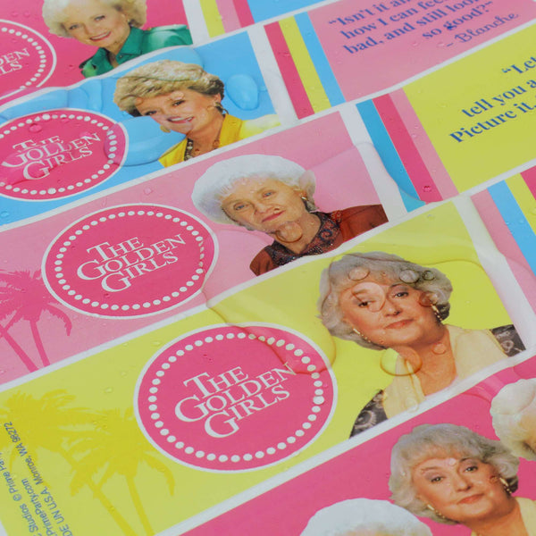 Golden Girls Water Bottle Labels, Waterproof Bottle Wraps - Set of 16 - Prime PartyWater Bottle Labels