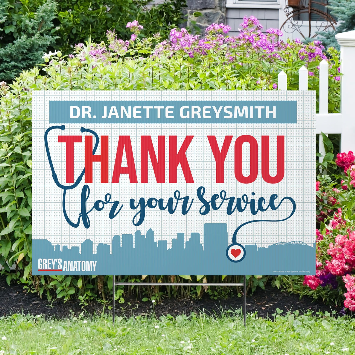Grey's Anatomy – Thank You for your Service, Personalized Yard