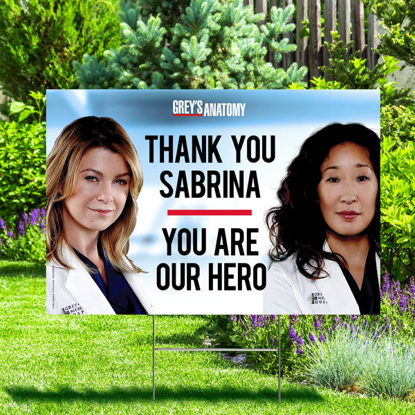 Grey's Anatomy – You Are My Person, Personalized Yard Sign - Prime PartyPersonalized Yard Signs