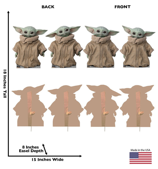 Grogu "The CHILD" Set of 4 Cardboard Cutouts - Prime PartyCardboard Cutouts