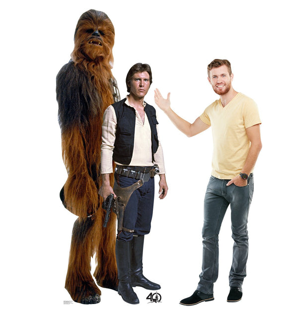Han Solo and Chewbacca - Star Wars 40th - Cardboard Cutout - Prime PartyCardboard Cutouts
