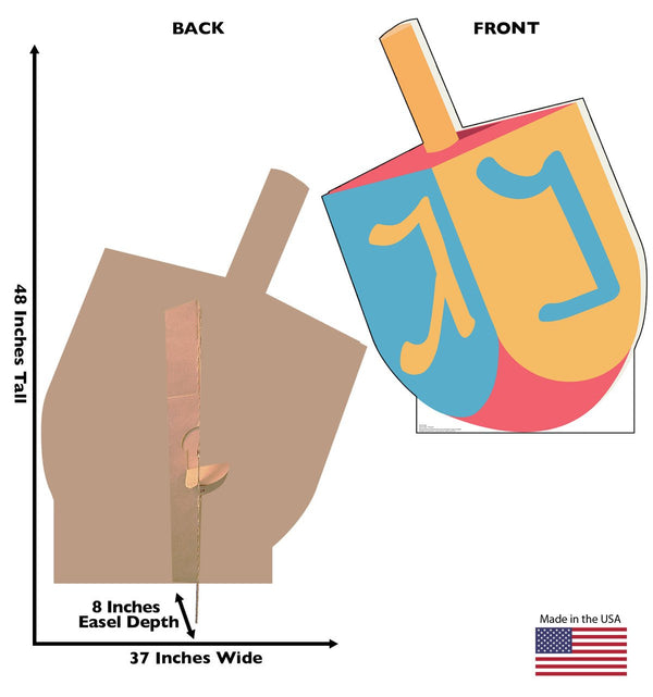 Hanukkah Dreidel Cardboard Cutout - Prime PartyCardboard Cutouts