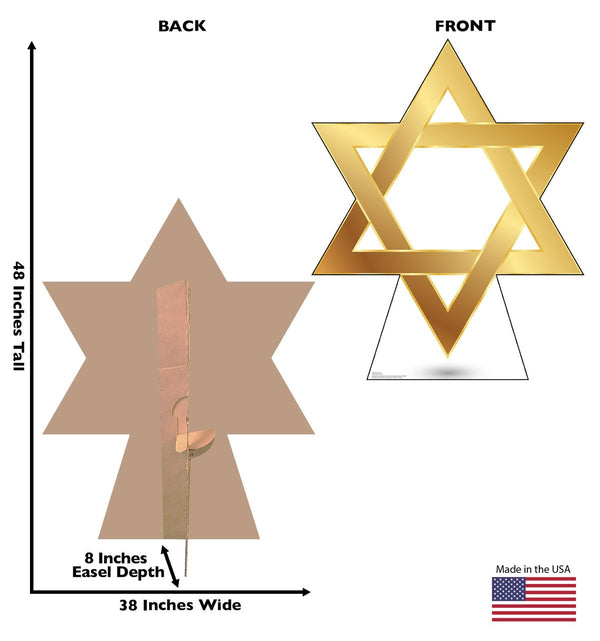 Hanukkah Star of David Cardboard Cutout - Prime PartyCardboard Cutouts