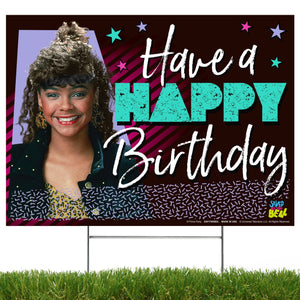Happy Birthday Yard Sign, Saved By the Bell, Lisa Turtle - Prime PartyYard Signs