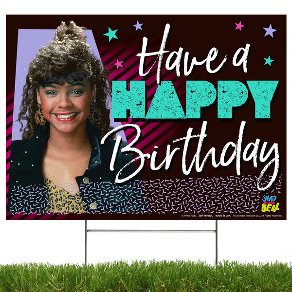 Happy Birthday Yard Sign, Saved By the Bell, Lisa Turtle - Prime PartyYard Signs