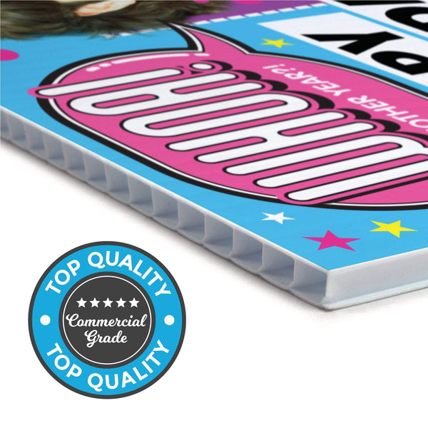 Happy Birthday | Yard Sign with Lawn Stakes, Joey Lawrence - Prime PartyYard Signs