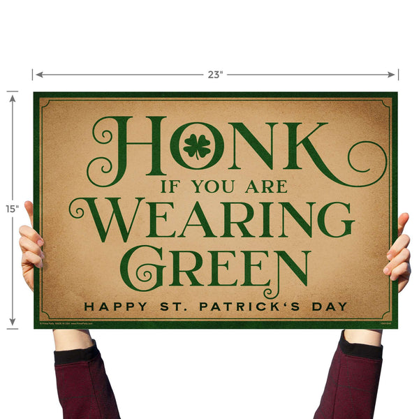 Honk If Your are Wearing Green, St. Patrick's Day, Yard Sign - Prime PartyYard Signs
