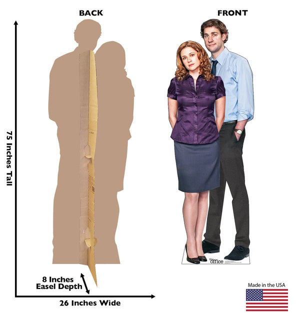 Jim & Pam The Office Cardboard Cutouts - Prime PartyCardboard Cutouts