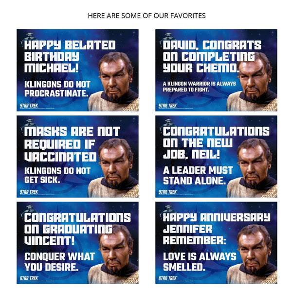 Klingon Personalized Yard Sign, Star Trek - Prime PartyPersonalized Yard Signs