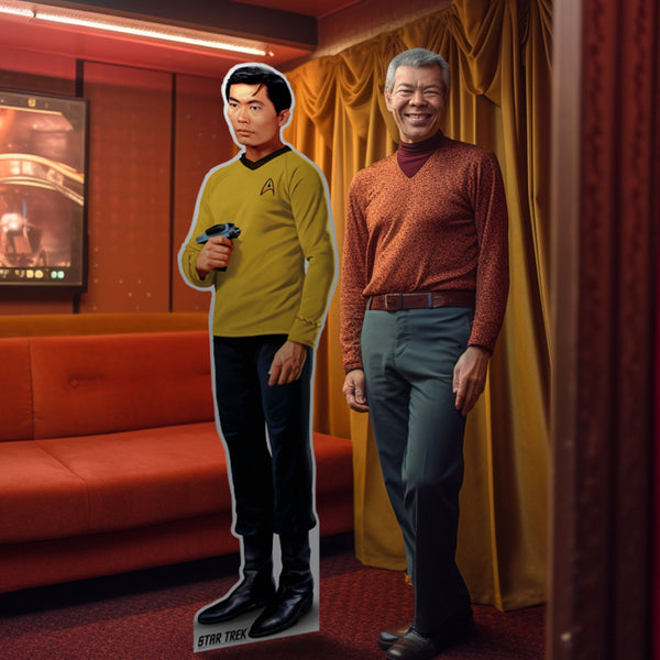 Lieutenant Hikaru Sulu Life-Size Cardboard Cutout | Star Trek - Prime PartyCardboard Cutouts