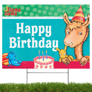 Llama Llama Happy Birthday Yard Sign - Prime PartyYard Signs