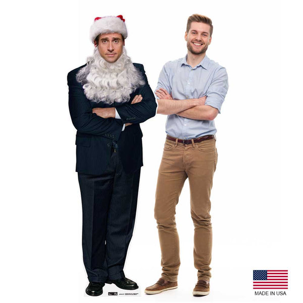 Michael Scott Santa - The Office Cardboard Cutout - Prime PartyCardboard Cutouts