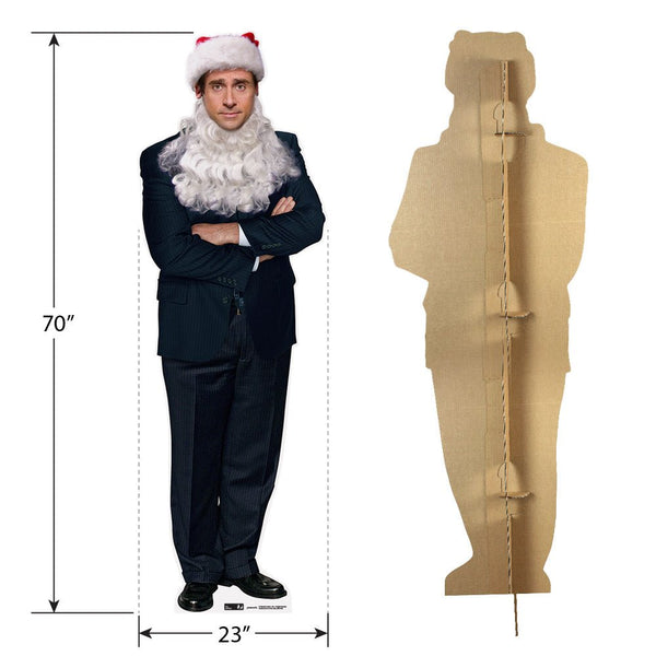 Michael Scott Santa - The Office Cardboard Cutout - Prime PartyCardboard Cutouts