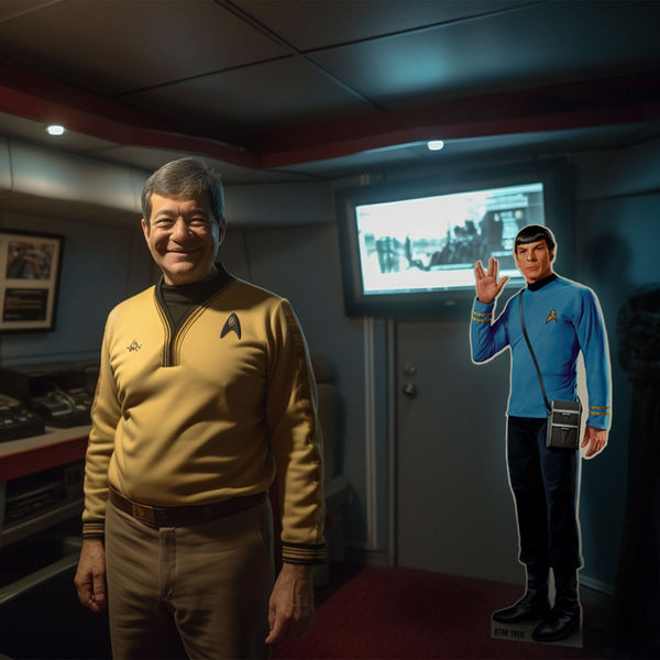 Mr. Spock Vulcan Salute Life-Size Cardboard Cutout - Officially Licensed Star Trek Merchandise - Prime PartyCardboard Cutouts