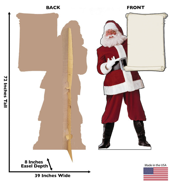 Santa Claus with Scroll - Cardboard Cutout - Prime PartyCardboard Cutouts