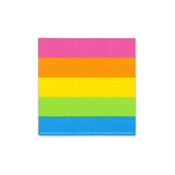 Silver Lining Rainbow Unicorn Beverage Napkins (20 Pack) - Prime PartyNapkins