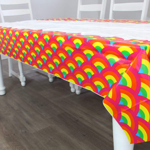 Silver Lining Rainbow Unicorn Table Cover - Prime PartyTable Covers