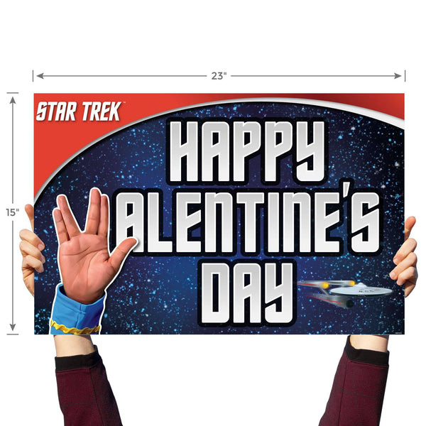 Star Trek Happy Valentine's Day Vulcan Salute - Prime PartyYard Signs