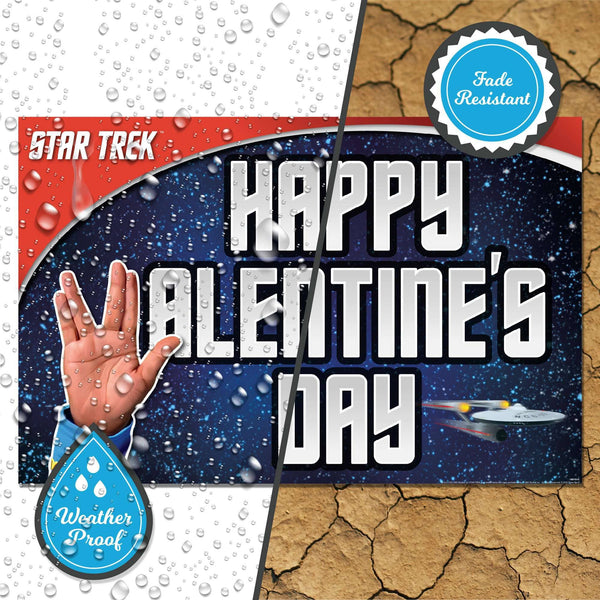 Star Trek Happy Valentine's Day Vulcan Salute - Prime PartyYard Signs