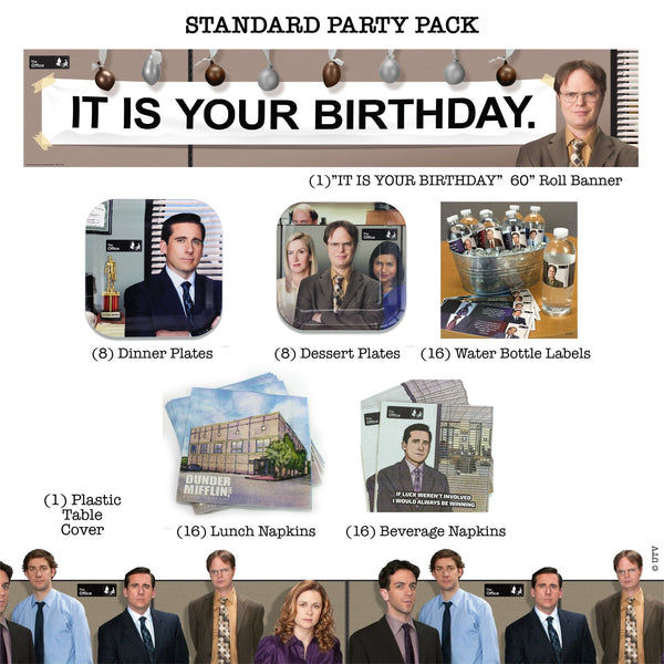 The Office Standard Party Pack for 8 - Prime PartyParty Packs