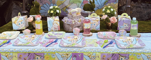 Tinkerbell Blossom garden party tablescape header