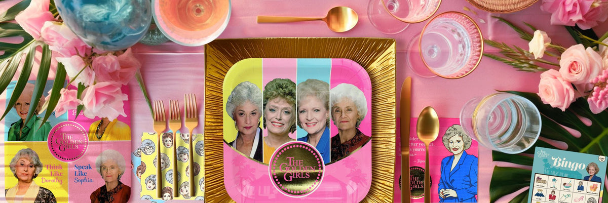 Prime Party Golden Girls Waterproof Bottle Wraps (Set of 16): Stylish Party Supply Labels for Any Beverage, Any Celebration! Images