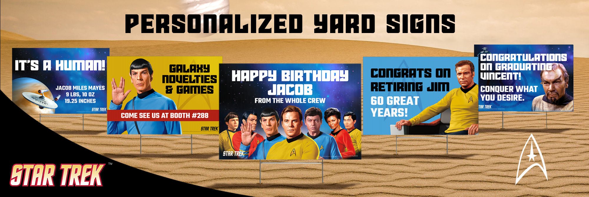 Trek Sign Personalized Star Trek Yard Signs | Primeparty – Prime Party
