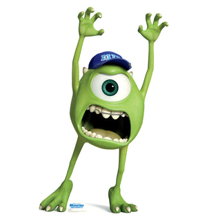 Mike Wazowski life-size cardboard cutout from Disney Pixar Monsters University, 66 inches tall