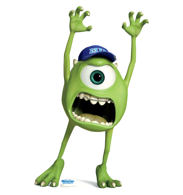 Mike Wazowski life-size cardboard cutout from Disney Pixar Monsters University, 66 inches tall