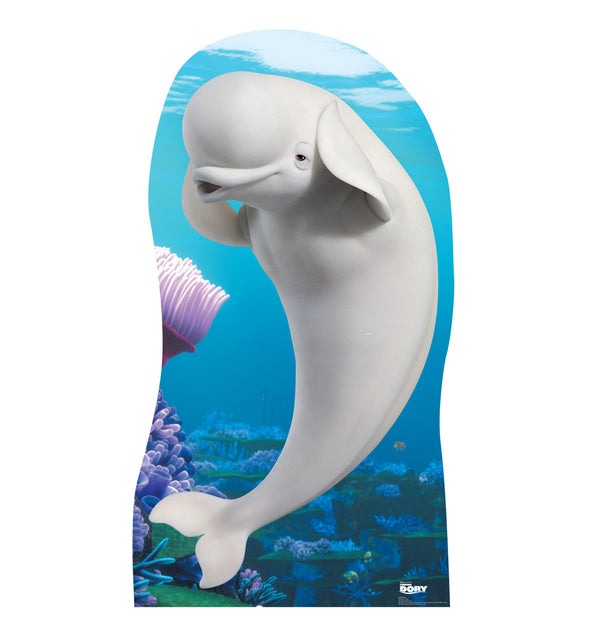 Bailey the beluga whale life-size cardboard cutout from Finding Dory